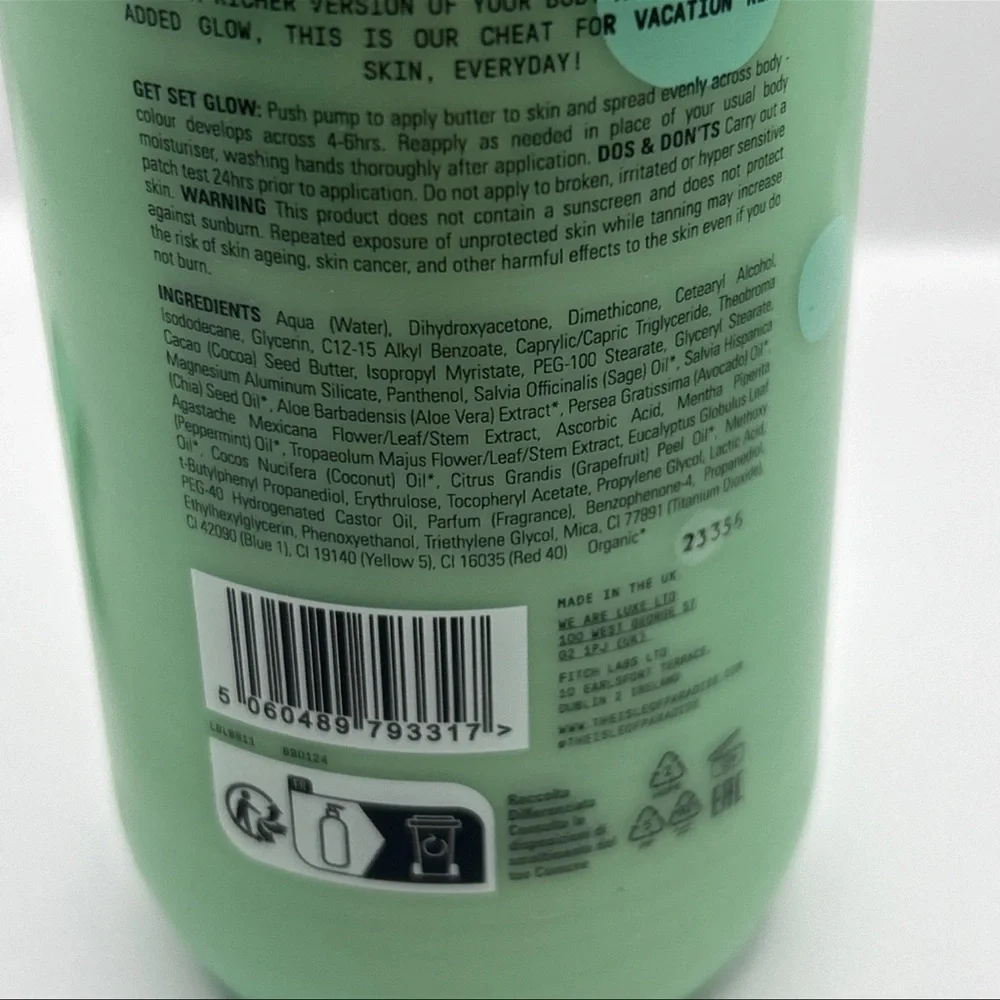 3x Isle Of Paradise Self Tanning Butter Hello Golden Glow 16.9 Fl Oz New + Pump - Picture 8 of 12